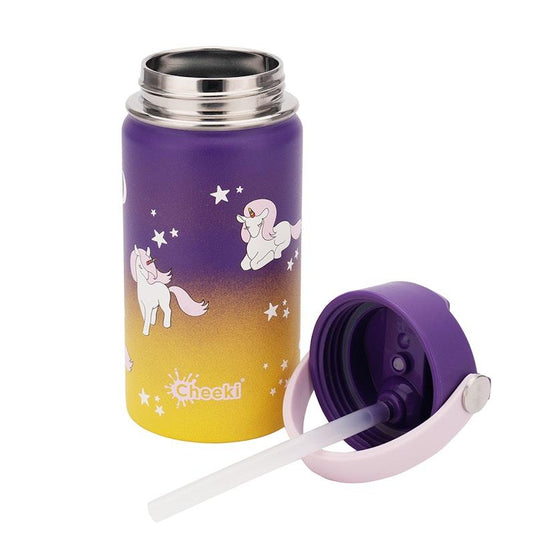 Cheeki 400ml Insulated Little Adventurer Bottle Unicorn