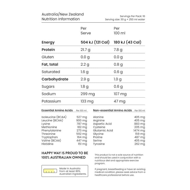 Load image into Gallery viewer, Happy Way Smooth Operator Salted Caramel Whey Protein Powder 500g
