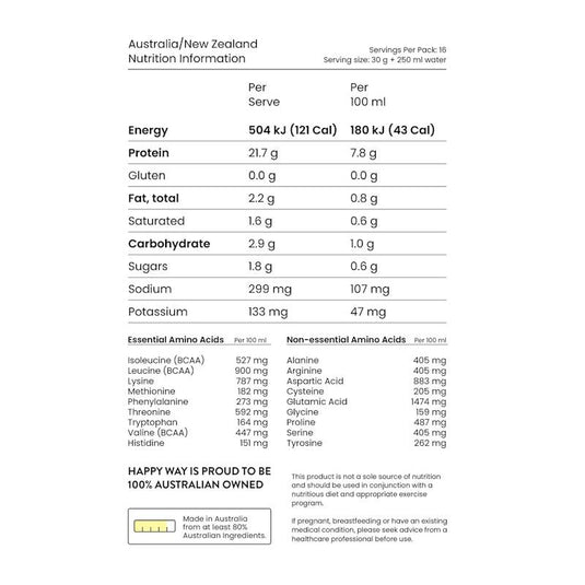 Happy Way Smooth Operator Salted Caramel Whey Protein Powder 500g