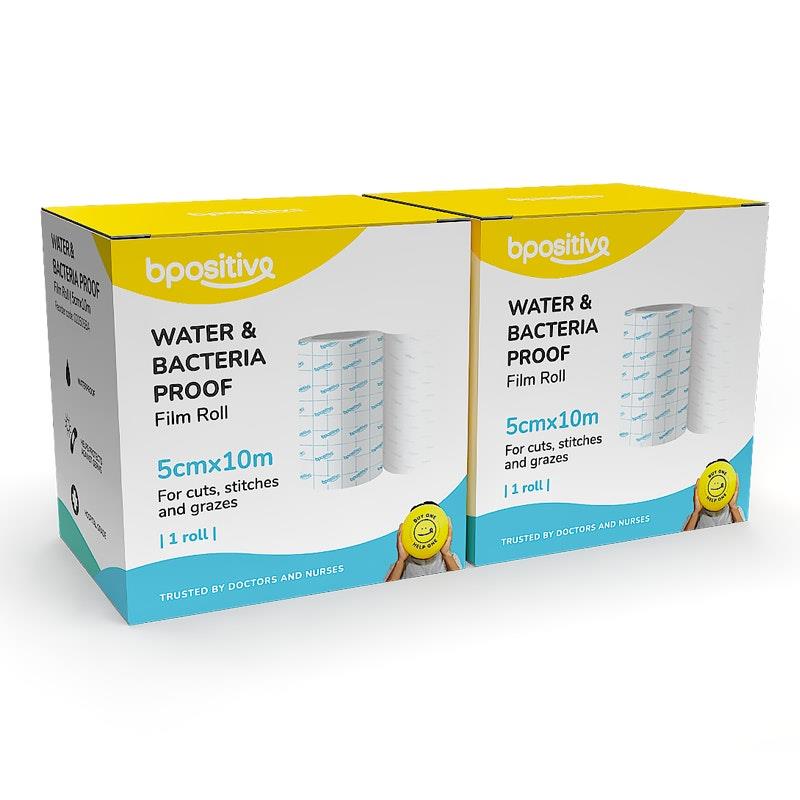 Load image into Gallery viewer, bpositive Water &amp; Bacteria-Proof Roll 5cmx10m 2Pack

