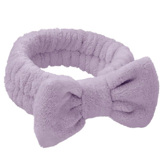 Ellodi Spa Headband & Wristband Set Purple