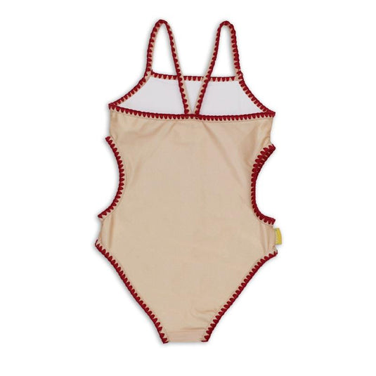 tyoub Kids Embroidered Swimsuit Vanilla Fire Bird Placement Print 6years