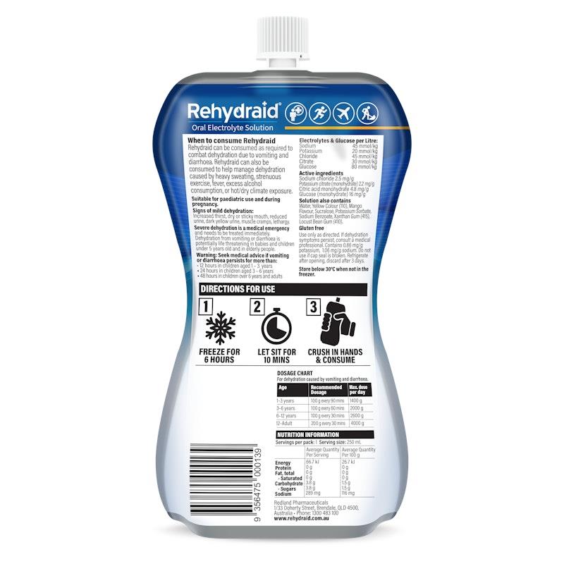 Load image into Gallery viewer, Rehydraid Electrolyte Slushy's Mango 18x250ml
