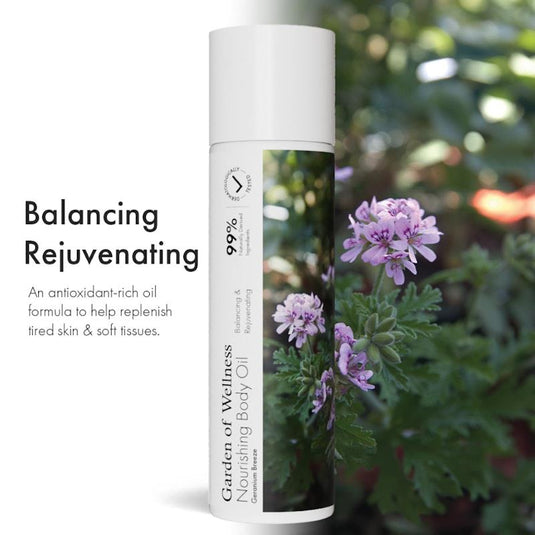 Garden of Wellness Nourishing Body Oil Geranium Breeze 120ml