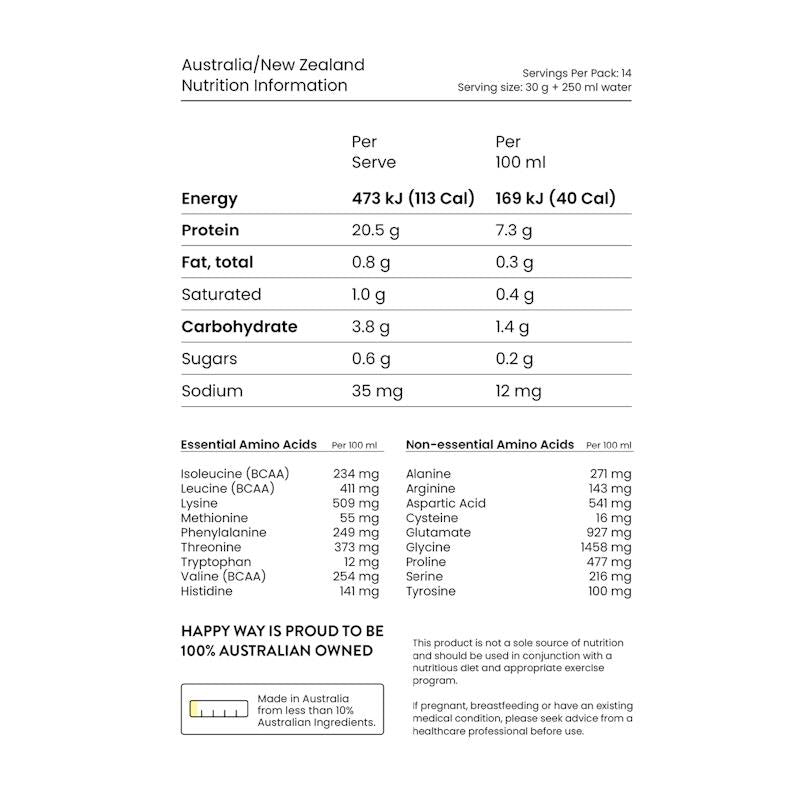 Load image into Gallery viewer, Happy Way Tropical Crush Vegan Protein Water Powder 420g
