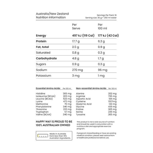 Happy Way Cookies & Cream Vegan Protein Powder 500g