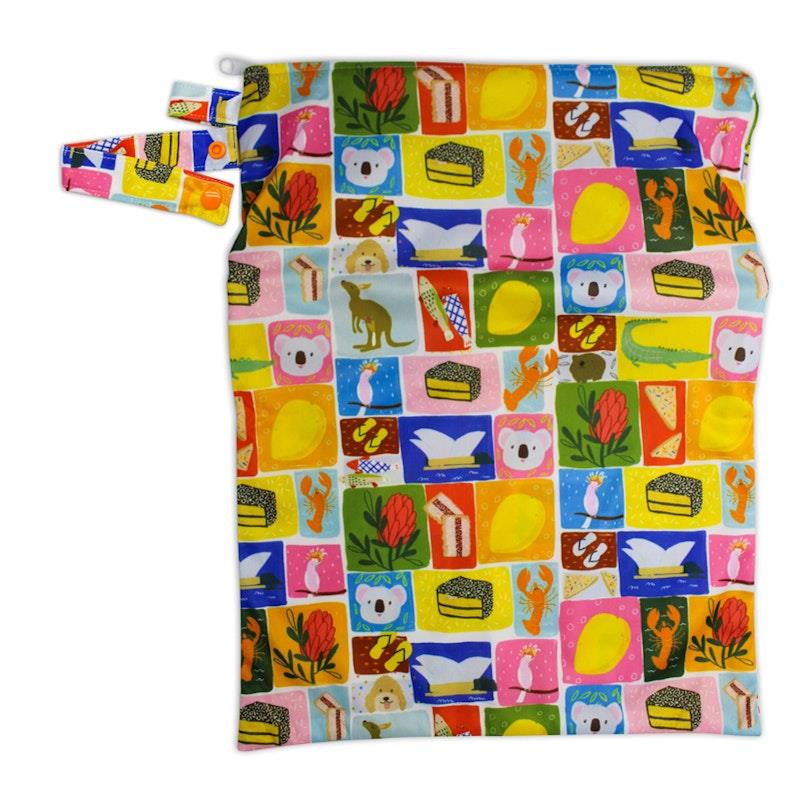 Load image into Gallery viewer, tyoub x Suki McMaster Big Wet Bag – Aussie Icons One Size
