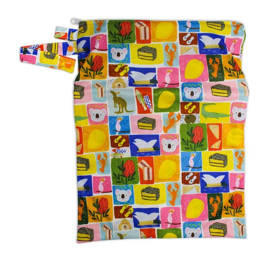 tyoub x Suki McMaster Big Wet Bag – Aussie Icons One Size