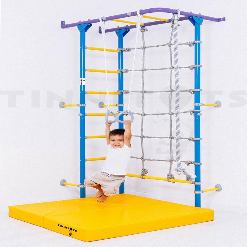 Load image into Gallery viewer, Tinnitots Swedish Corner Wallbars - S4 Blue Yellow
