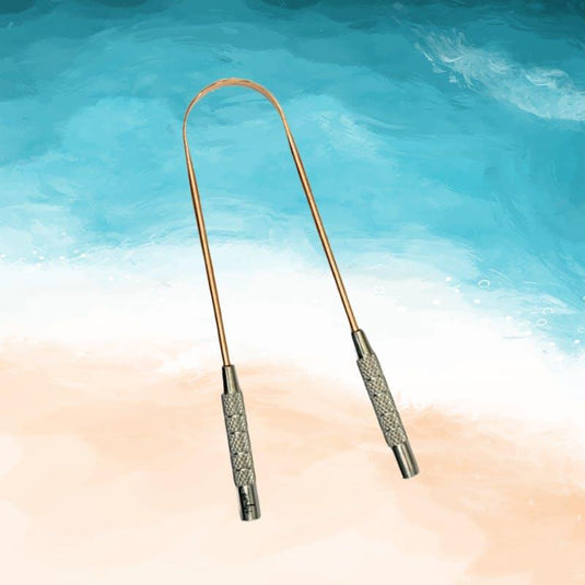 embi Oral Wellness CU29 Premium Copper Tongue Scraper 1pc