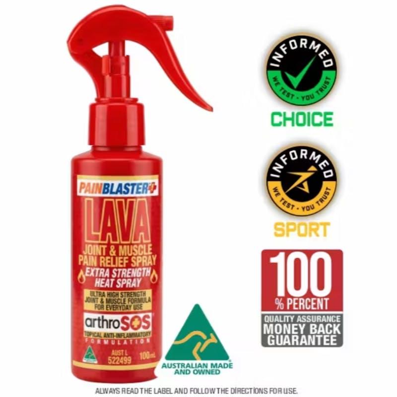 Load image into Gallery viewer, PAIN BLASTER Lava Joint &amp; Muscle Pain Relief Spray 100ml by Athelite 2Pack
