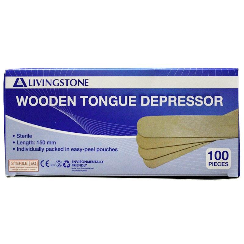 Load image into Gallery viewer, Livingstone Wooden Tongue Depressors Sterile 100 Pieces/Box
