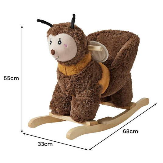 Jiggle & Giggle Soft Plush Toy Rocker Bee