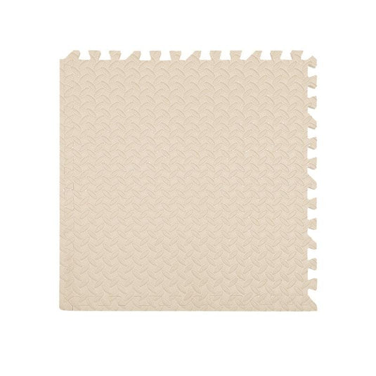 BoPeep EVA Foam Kids Play Mat Floor Baby Crawling Interlocking Waterproof White 4Pack