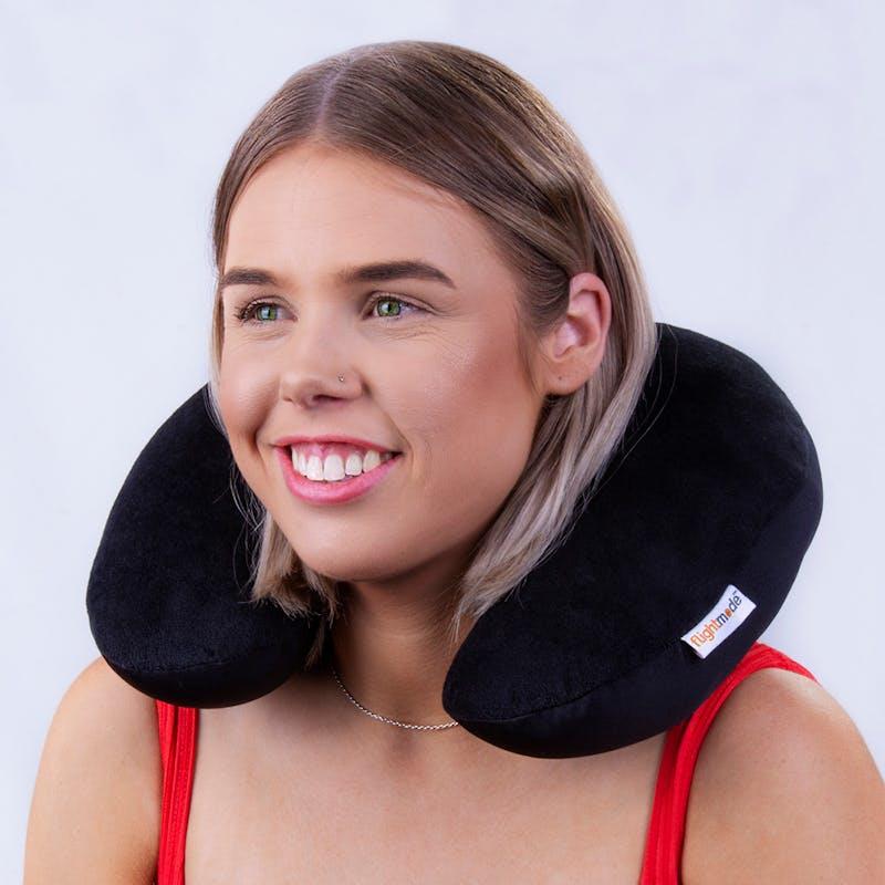 Load image into Gallery viewer, Flightmode Deluxe Mircobead Travel Pillow 1pc
