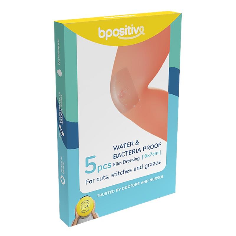 Load image into Gallery viewer, bpositive Water &amp; Bacteria-Proof Dressing 6x7cm 2Pack
