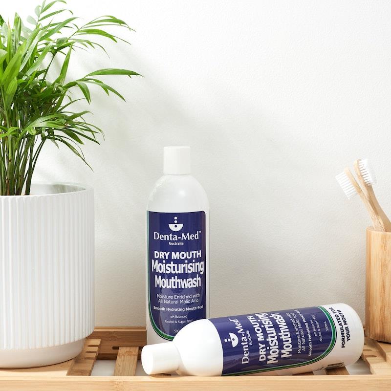 Load image into Gallery viewer, Denta-Med Moisturising Mouthwash 250mL &amp; 500mL Bottles Bundle
