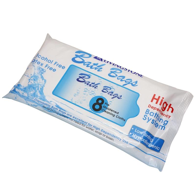 Load image into Gallery viewer, Livingstone Bath Bag Wet Wipes Cleaning Towel 8 Wipes/Box 50Pack
