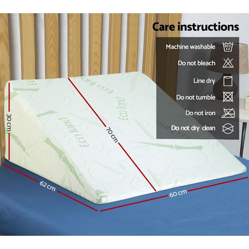 Load image into Gallery viewer, Giselle Bedding Cool Gel Bamboo Pillow Giselle Wedge Cushion 1 Piece
