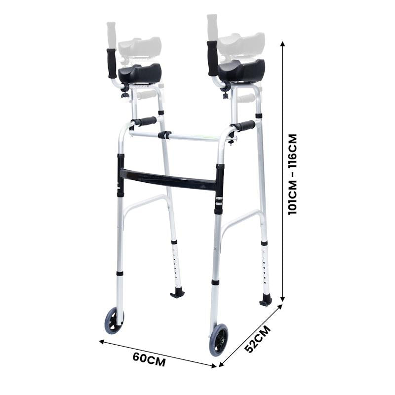 Load image into Gallery viewer, Orthonica Aluminium Forearm Walking Mobility Aid Walker
