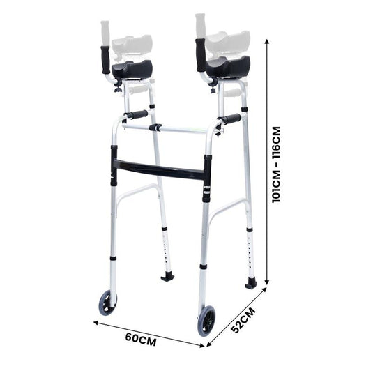 Orthonica Aluminium Forearm Walking Mobility Aid Walker