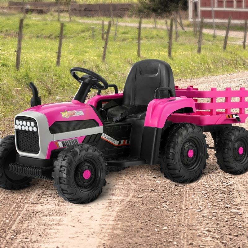 Load image into Gallery viewer, Mazam Kids Ride On Car Tractor 12V Electric Battery Remote Control Pink
