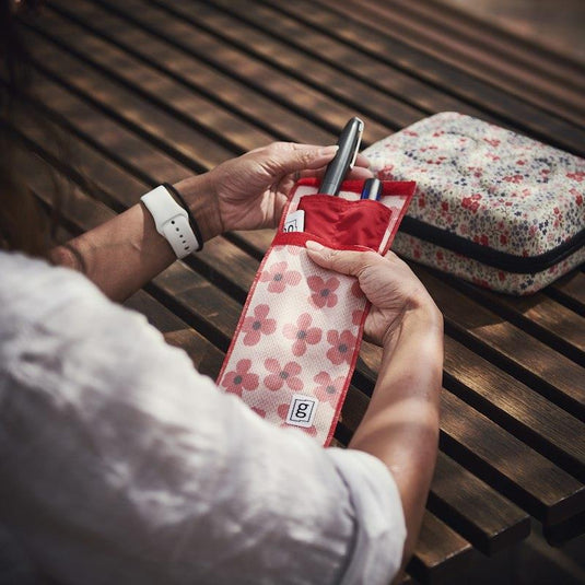 Glucology Travel Bundle Case - Plus, Floral/ 2 Pen Pouch - Floral/ 3 Sharps