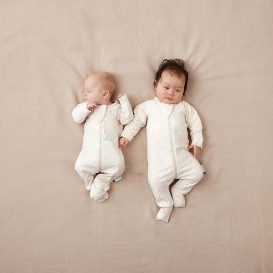 ergoPouch Long Sleeve Layer 0.2 TOG Oatmeal Marle 0-3Months