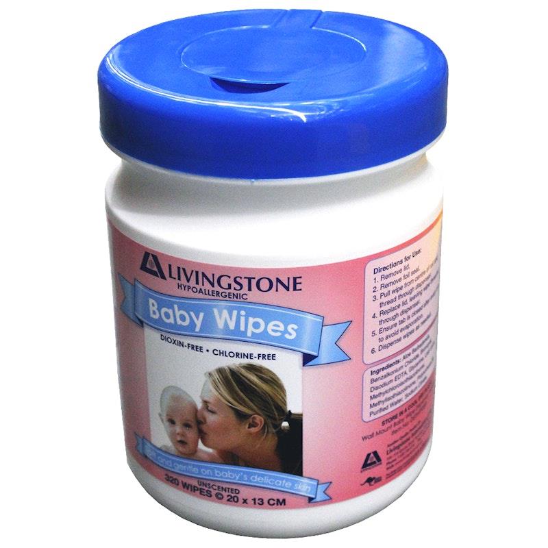 Load image into Gallery viewer, Livingstone Baby Wipes Mild Scent 20 x 13 cm 320 Pieces/Tub
