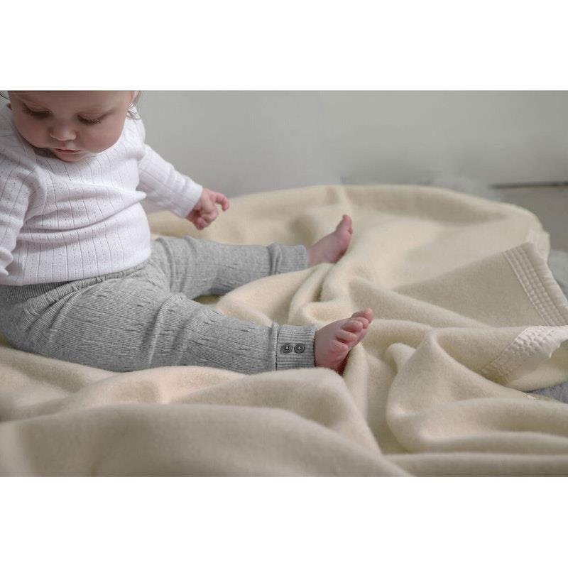 Load image into Gallery viewer, Onkaparinga Baby Australian Wool Bassinet Blanket - Cream 1pc
