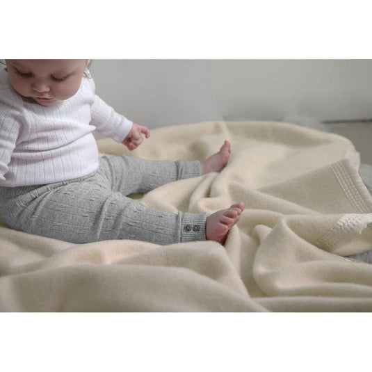 Onkaparinga Baby Australian Wool Bassinet Blanket - Cream 1pc