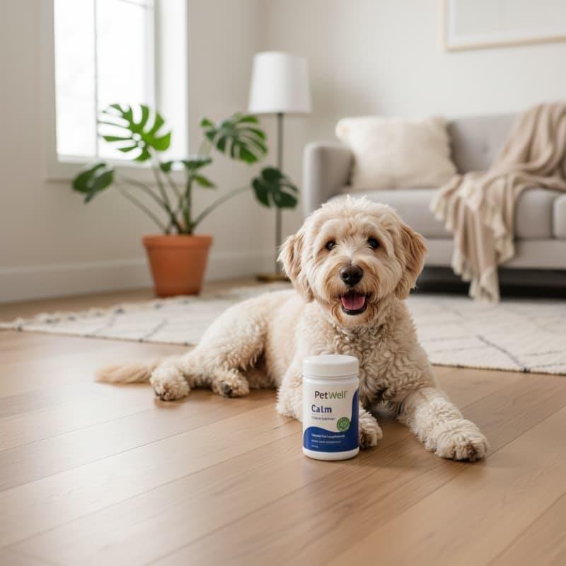 Load image into Gallery viewer, PetWell CALM - Natural Calming Supplement for Dogs &amp; Cats 125g
