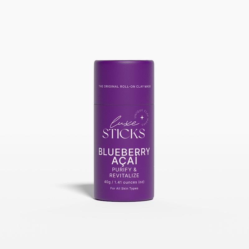 Load image into Gallery viewer, LuxeSticks Blueberry Acai Clay Stick 40g
