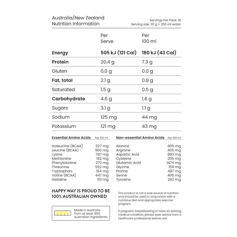 Load image into Gallery viewer, Happy Way Caramel Biscuit Whey Protein Powder 500g
