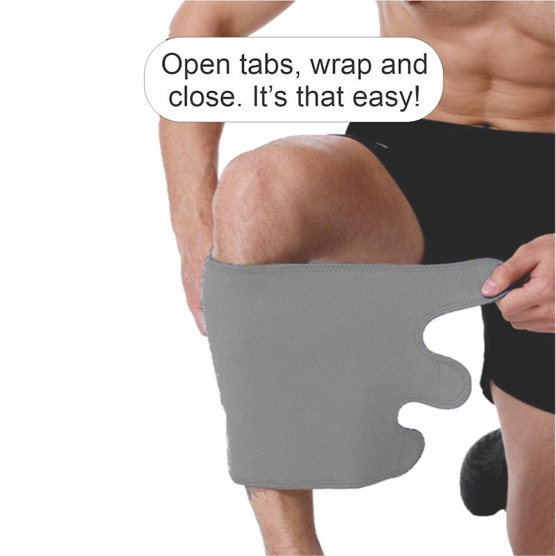 Load image into Gallery viewer, BodyAssist Deluxe Thermal Calf Wrap Grey One Size
