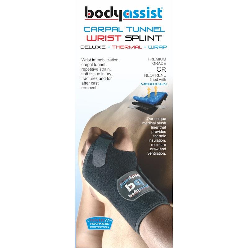 Load image into Gallery viewer, BodyAssist Thermal Carpal Tunnel Wrist Splint Left/Black
