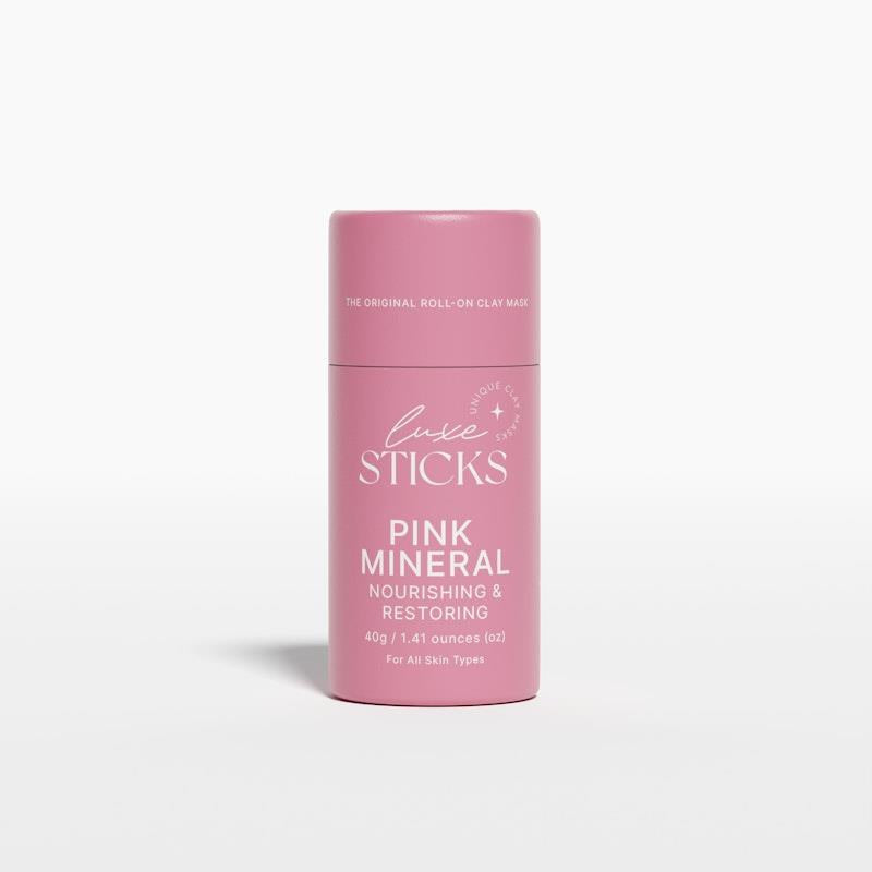 Load image into Gallery viewer, LuxeSticks Pink Mineral Clay Stick 40g
