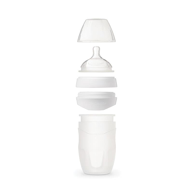 Load image into Gallery viewer, Tiny Twinkle - Silicone Baby Bottle - White 180ml
