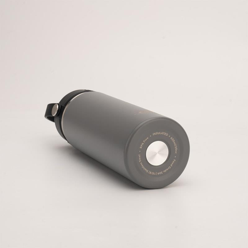 Load image into Gallery viewer, Cheeki 600ml Insulated Adventure Bottle Slate
