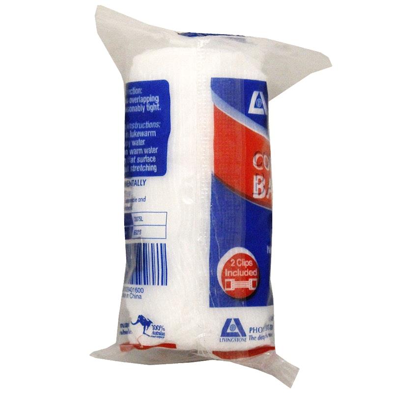 Load image into Gallery viewer, Livingstone Conforming Bandage with Clips 75mm x 4m 12 Pieces/Pack
