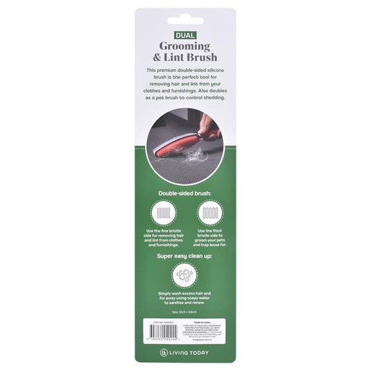 Living Today  Double Side Grooming AND Lint Brush 1Unit