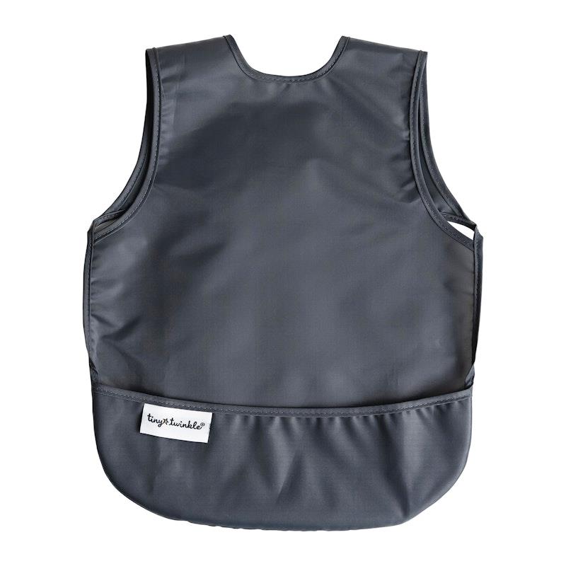 Load image into Gallery viewer, Tiny Twinkle Mess Proof Apron Bib 2 Pack - Sage, Charcoal Small
