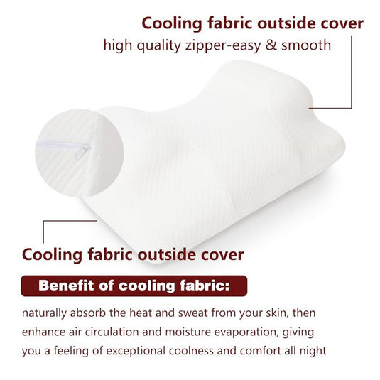 Clevinger Ergonomic Memory Foam Beauty Sleep Pillow 1pc
