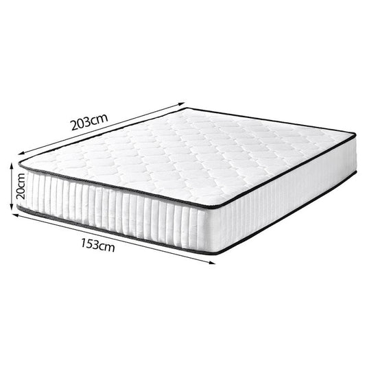 DreamZ Spring Mattress Bed Pocket Tight Top Foam Medium Firm 20CM Queen