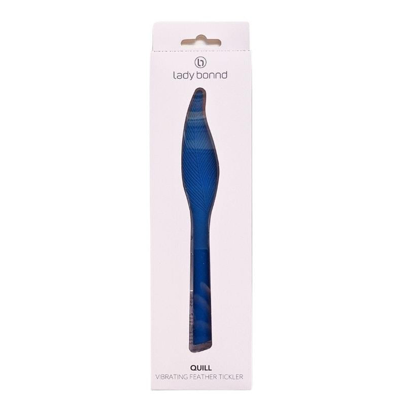Load image into Gallery viewer, Lady Bonnd Quill Vibrating Feather Blue 1Piece
