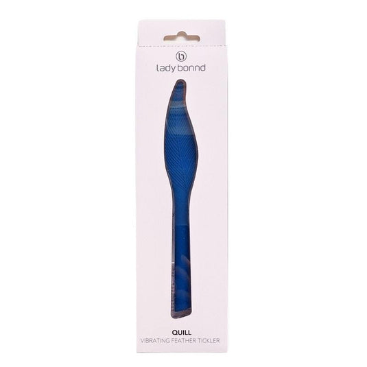 Lady Bonnd Quill Vibrating Feather Blue 1Piece
