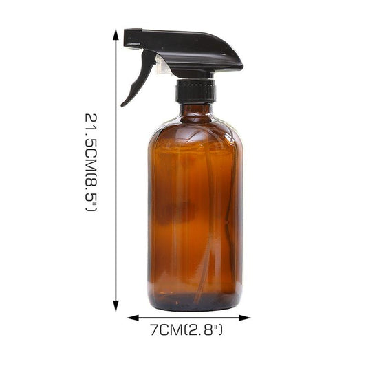 Traderight 6x 500ml Amber Glass Spray Bottles Trigger Water Sprayer Aromatherapy Dispenser Bundle