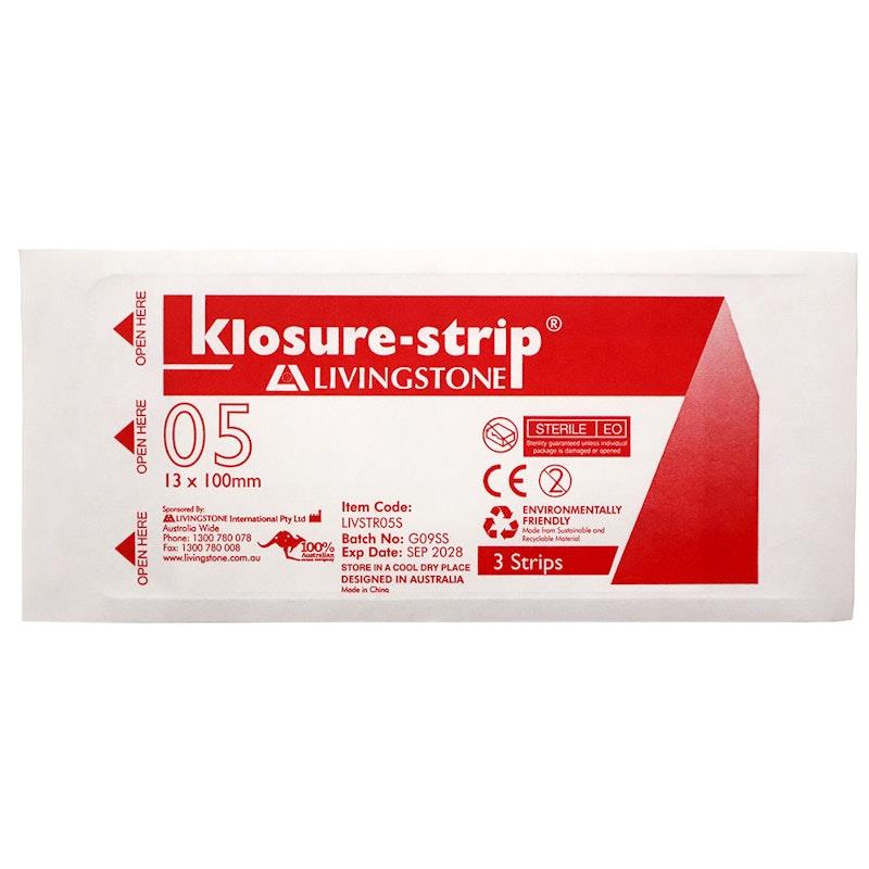 Load image into Gallery viewer, Livingstone Klosure-Strip Reinforced Wound Skin Closure Strips 13 x 100mm 150 Pieces/Box
