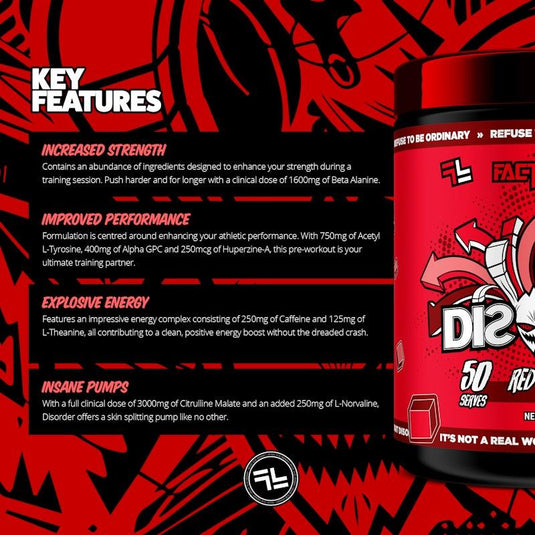 Faction Labs Disorder Original - 50 serves Red Russian