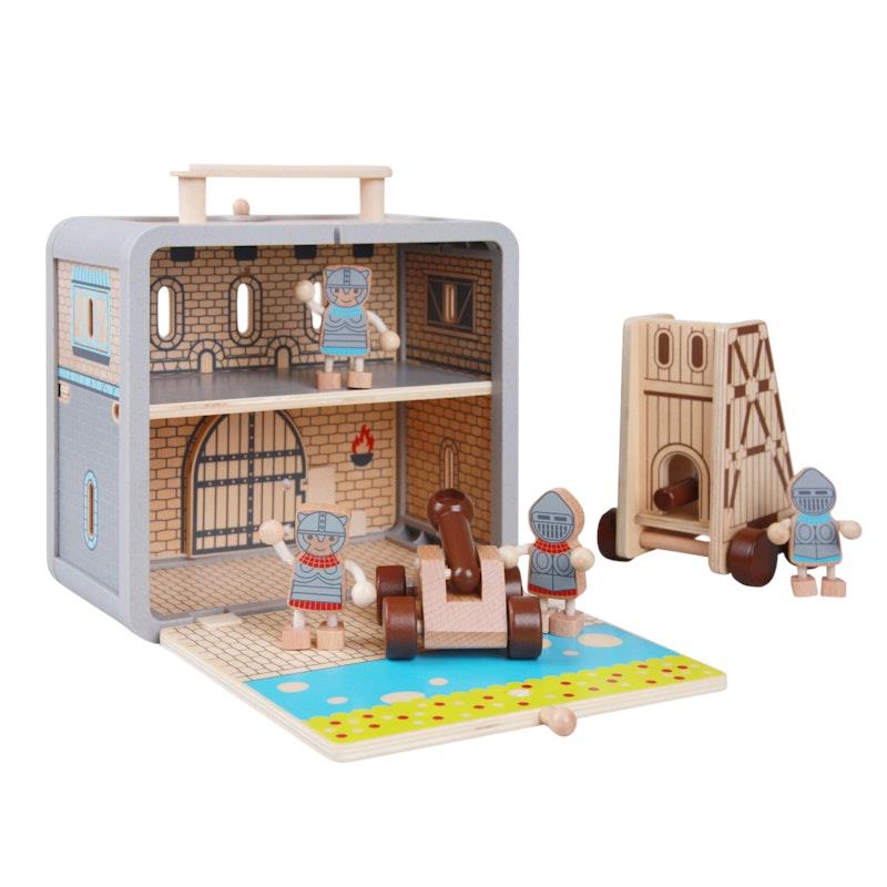 Load image into Gallery viewer, Riababy Wooden Castle Set
